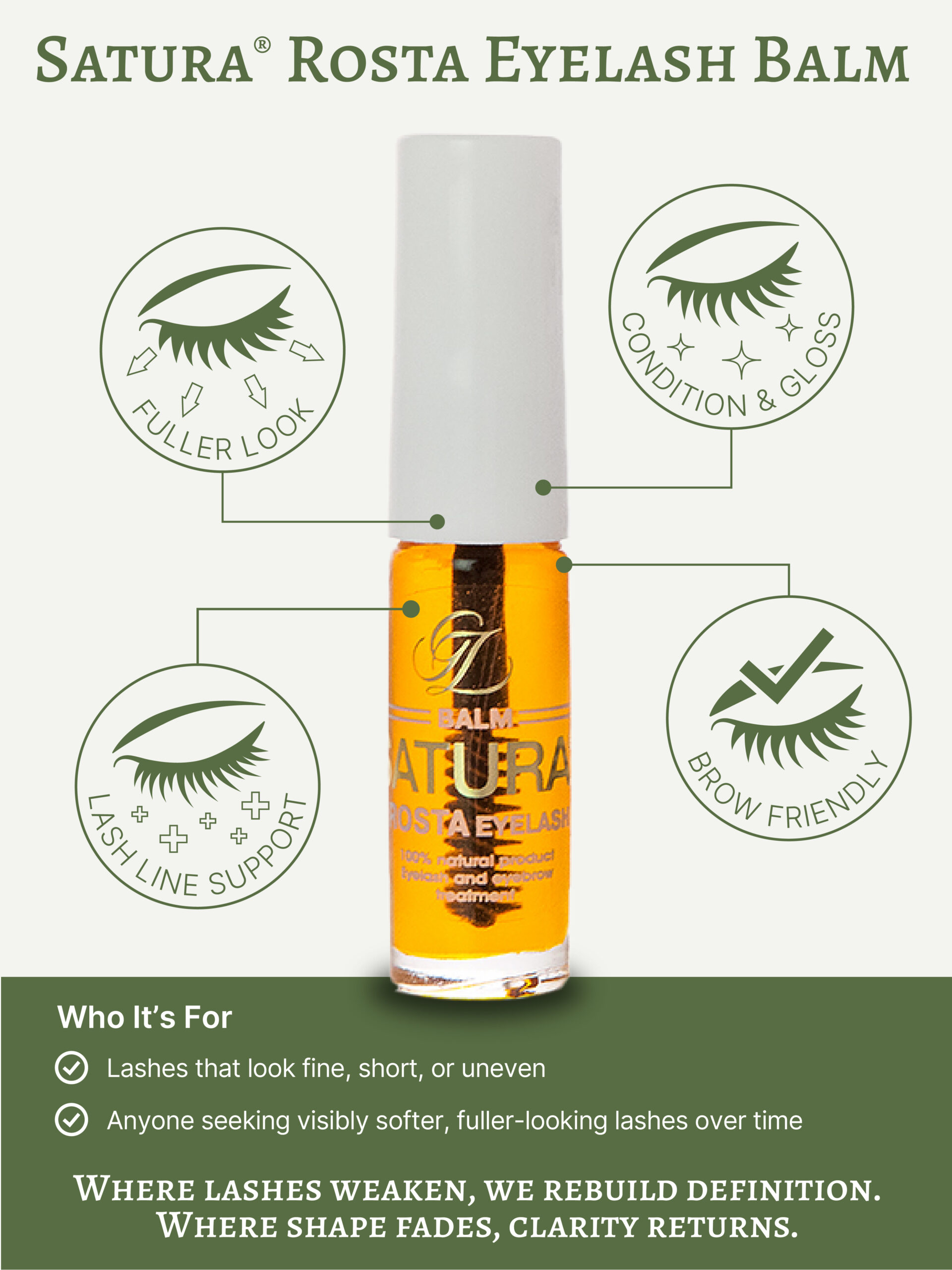 Satura® Rosta Eyelash Balm